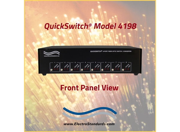 Fiber Optic 8-Way Fiber Optic Switch Converter w/Remote