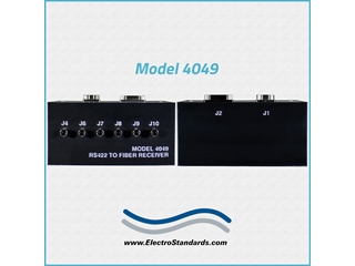 Model 4049 6-Channel ST Fiber Receiver Unit, Unidirectional Interface Converter 