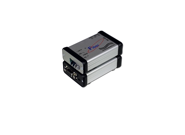 POF Fiber Optic Repeater with RS232 Traffic Monitor Port, Model 4106