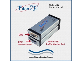 304154 - Model 4154 POF Fiber Optic Repeater with RS232 Monitor Port