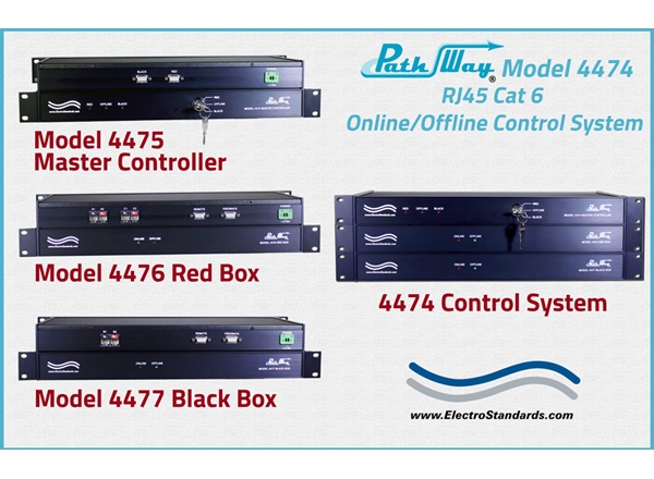 Model 4475 RJ45 CAT 6 Keylock Master Controller RED/OFFLINE/BLACK 3-Positon Switch