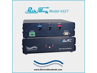 Catalog # 304527 - Model 4527 RJ45 CAT5 Code Operated A/B Switch