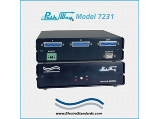 Catalog # 305231 - Model 7231 DB25/X.21 BIS Interface A/B Switch, with IEC 60320 C14 inlet for International Applications