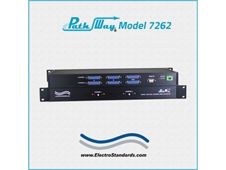 Catalog # 305262 - Model 7262 2-Channel DB25 A/B Switch, RS232 & Contact Closure Remote Control