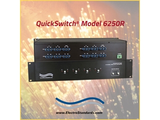 Catalog # 306250R - Model 6250R 4-Channel SC Duplex A/B Fiber Optic  Switch, Single Mode