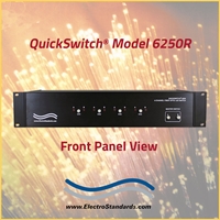 RoHS 4-Channel SC Duplex A/B Fiber Optic  Switch, Single Mode