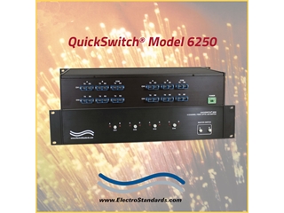 Catalog # 306250 - Model 6250 4-Channel SC Duplex A/B Fiber Optic Switch, Single Mode