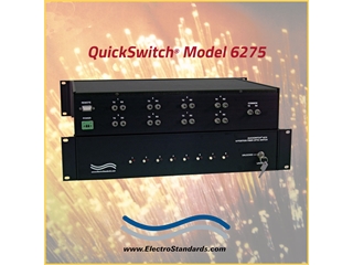 SPECIAL 15% OFF W/PROMO CODE Catalog # 306275 - Model 6275 8-Position Fiber Switch w/Offline Position