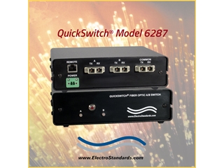 Catalog # 306287 - Model 6287 Multimode SC Duplex 62.5 Fiber Switch with LAN Ethernet Remote Access 