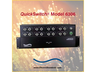 Catalog # 306306 - Model 6306 LC Duplex Fiber Optic ONLINE/OFFLINE Switch, with Contact Closure Remote