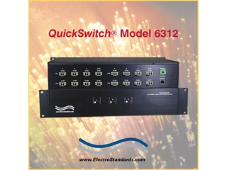 Catalog # 306312 - Model 6312 4-Channel, LC Duplex A/B/C Fiber Optic Switch, with Ethernet & GUI