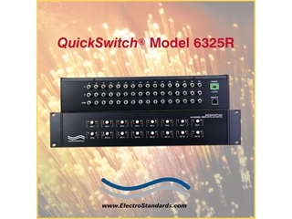 Catalog # 306325R - Model 6325R 16-Channel ST Simplex Fiber Optic Switch, with Telnet & GUI