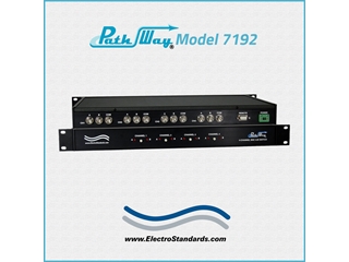 Catalog # 307192 - Model 7192 BNC 4-Channel Switch, RG59, 75 Ohm, RS232 Remote