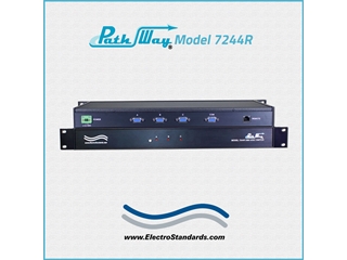 Catalog # 307244R - Model 7244R DB9 A/B/C Switch, 10/100Base-T LAN, RoHS Compliant