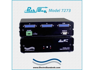 Catalog # 307273 - Model 7273 DB25 A/B Network Switch with ASCII/RS232 Remote Control