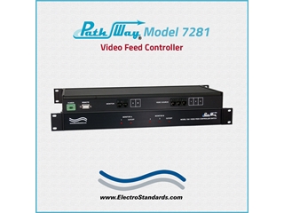 Catalog # 307281 - Model 7281 RJ45 CAT5 Video Feed Sources Switch