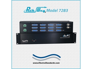 Catalog # 307283 - Model 7283 4-Channel DB25 RS530 A/B Switch, Dual Remotes & Power Supply Ports