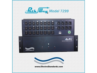 Catalog # 307299 - Model 7299 8-Channel  XLR Audio 3-Position Switch