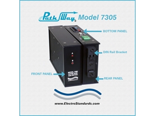 Catalog # 307305 - Model 7305 RJ45 Cat5e A/B Switch, Exclusive Remote Control, Din Rail