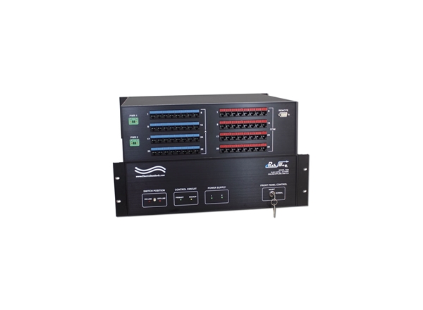32-Channel RJ45 Cat5e A/B Switch, RS232 Remote, Keylock and Redundant Power