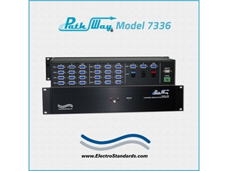 Catalog # 307336 - Model 7336 10-Channel DB9 / RJ45 A/B Switch
