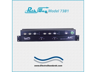 Catalog # 307381 - Model 7381 DUAL Channel DB9 A/B Switch, Serial Remote Control 