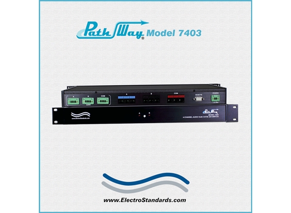 4-Channel; 1 Audio, 3 RJ45 Cat5e PoE A/B Switch w/RS232 Remote