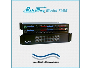 Catalog # 307435 - Model 7435 16-Channel RJ45 Auto-Controlled A/B Switch