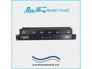 Catalog # 307446C - Model 7446C CE Certified, DB9 One-Half Crossover Switch, with Contact Control Remote