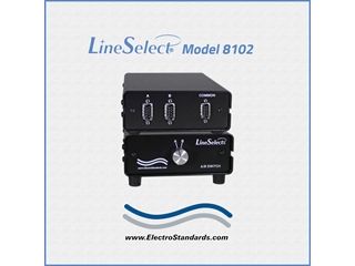 Catalog # 308102 - Model 8102 DB9 2-Position Switch, All Male Connectors