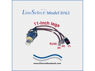 Catalog # 308163 - Model 8163 3-Pos. RJ45 CAT5e Switch, No Enclosure 11-inch Legs