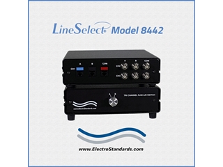 Catalog # 308442 - Model 8442 Tri-Channel A/B Switch: 1 Channel RJ45 Cat5e & 2 Channels BNC 75 Ohm