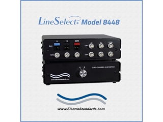 Catalog # 308448 - Model 8448 Quad Channel A/B Switch: 1 Channel RJ45 Cat5e & 3 Channels BNC 50 Ohm