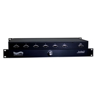 DB9 Manual Network Switch, Rotary Switch LineSelect® Model 9438 DB9 A/B/C/D/E/F Switch, Manual Rackmount