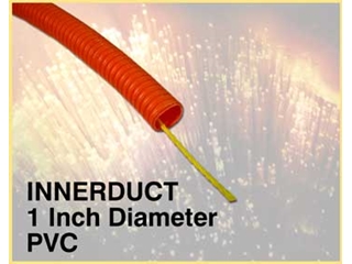 416068 Fiber Optic Corrugated Innerduct, 1" Diameter w/Pull String, PVC, Orange