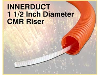 505565 Fiber Optic Corrugated Innerduct, 1 1/2" Diameter w/Pull String, CMR Riser, Orange