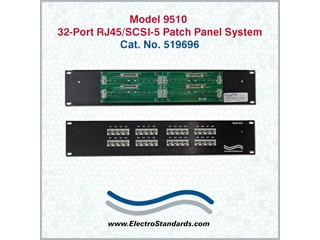 519696 - 9510 32-Port RJ45/SCSI-5 Patch Panel System