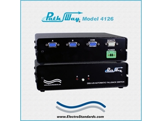 Catalog # 535049 - Model 4126 DB9 Automatic Fallback A/B Switch, RS232 Remote