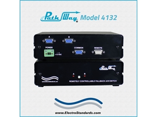 Model 4132 DB9 A/B Switch, Automatic Fallback with RS232 Remote Catalog # 538240