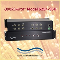 Model 6254-SSH LC Duplex 4-Channel A/B FiberSwitch with SSH and HTTPS GUI