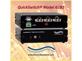 Catalog # 306182 - Model 6282 SC Duplex, A/B Fiber Switch, with RS232 Secure Remote