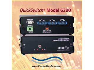 Catalog # 306290 - Model 6290 SC Duplex Gigabit Single Mode A/B Switch