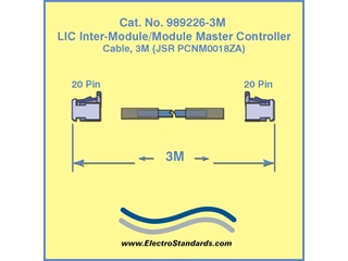 Cable for SuperCapacitor Inter-Module Master Controller, 3 Meter, Catalog#989226-03M