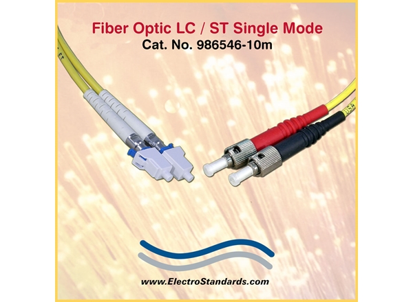 LC/ST Single Mode fiber optic cable assembly