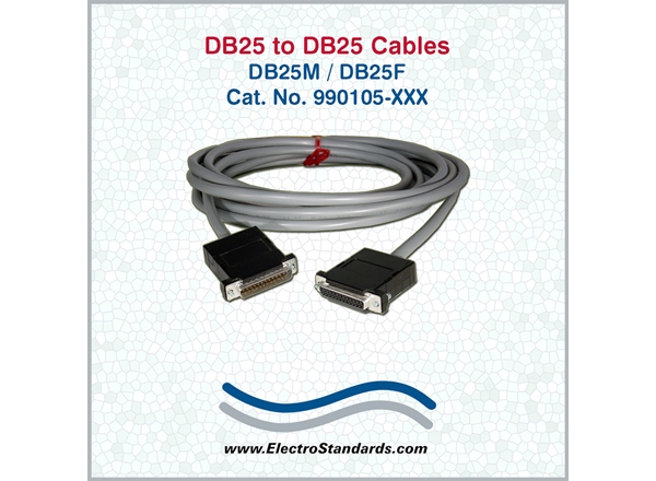 DB25M to DB25F cable, XXX=FEET
