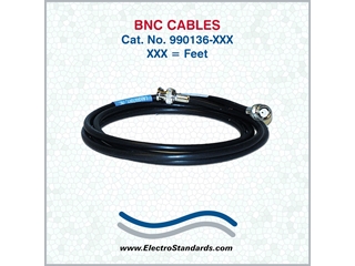 990136 BNC Coaxial Cables RG-58, PVC, 50 Ohms, Male/Male, Custom Length