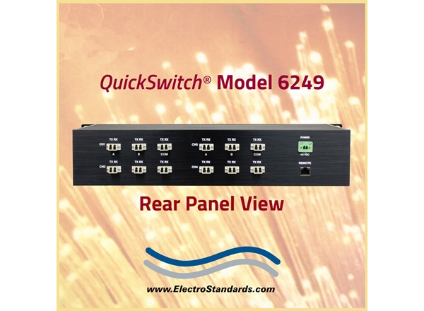 4-Channel LC Duplex A/B Fiber Optic Switch, Single Mode