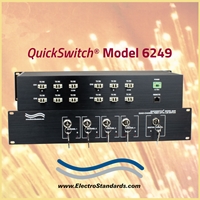 4-Channel LC Duplex A/B Fiber Optic Switch, Single Mode