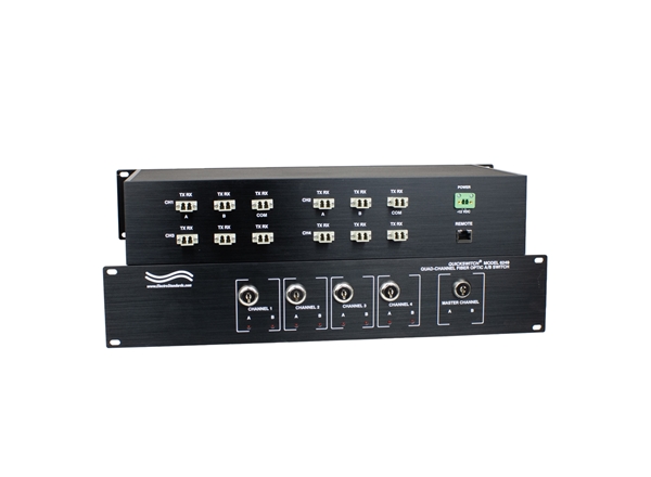 4-Channel LC Duplex A/B Fiber Optic Switch, Single Mode