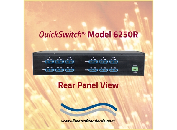 RoHS 4-Channel SC Duplex A/B Fiber Optic  Switch, Single Mode